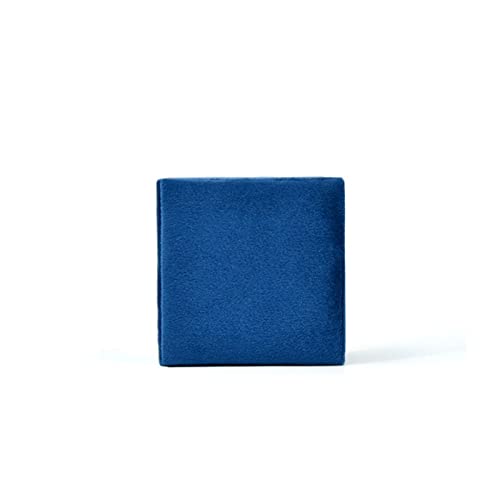 Windmilne Ringbox, tragbare Reise-Schmuckschatulle für Halsketten, Ohrringe, Ringe, für Heiratsantrag und Hochzeit (blau, 8,7 x 6 x 8,7 cm) von Windmilne