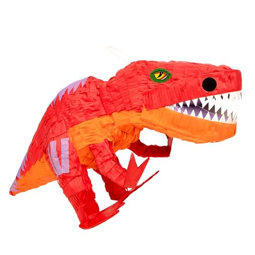 Dinosaurier-Piñata für Kindergeburtstag, lustiges Fiesta-Taco-Partyzubehör, Luau-Event-Foto-Requisiten, mexikanische Themen-Dekoration, Karnevals-Festivals, Taco-Dienstag-Event, 58,4 cm von Windy City Novelties