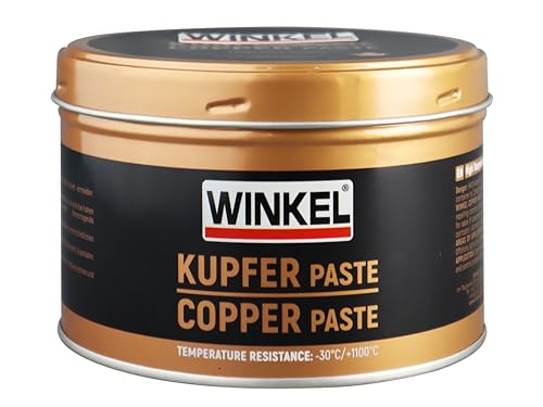 500 g WINKEL Kupferpaste - Kupfer Paste, Kupferfett, Hochtemperaturfett geeignet bis 1100 °C, Hochleistungsfett Schutz, Trenn-und Schmierstoff für hohe Temperaturen, 500 g von Winkel