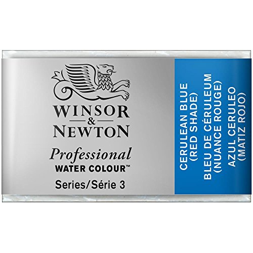 Winsor & Newton 0100140 Professional Aquarellfarbe, lebendige Wasserfarben in Künstlerqualität, hohe Farbbrillanz & Leuchtkraft, lichtecht, Archivqualität, ganzer Napf - Cölinblau (Rotton) von Winsor & Newton