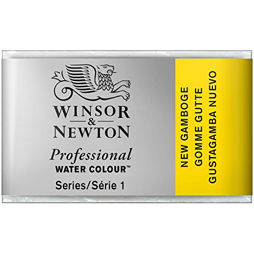 Winsor & Newton 0100267 Professional Aquarellfarbe, lebendige Wasserfarben in Künstlerqualität, hohe Farbbrillanz & Leuchtkraft, lichtecht, Archivqualität, ganzer Napf - Gamboge neu von Winsor & Newton