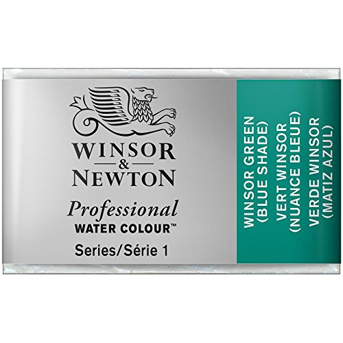 Winsor & Newton 0100719 Professional Aquarellfarbe, lebendige Wasserfarben in Künstlerqualität, hohe Farbbrillanz & Leuchtkraft, lichtecht, Archivqualität, ganzer Napf - Winsorgrün (Blauton) von Winsor & Newton