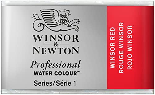 Winsor & Newton 0100726 Professional Aquarellfarbe, lebendige Wasserfarben in Künstlerqualität, hohe Farbbrillanz & Leuchtkraft, lichtecht, Archivqualität, ganzer Napf - Winsorrot von Winsor & Newton