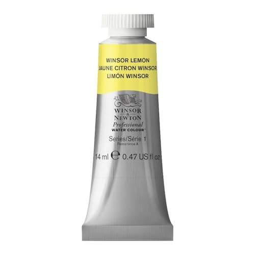 Winsor & Newton 0105722 Professional Aquarellfarbe, lebendige Wasserfarben in Künstlerqualität, hohe Farbbrillanz & Leuchtkraft, lichtecht, Archivqualität, 14ml Tube - Winsorzitron von Winsor & Newton