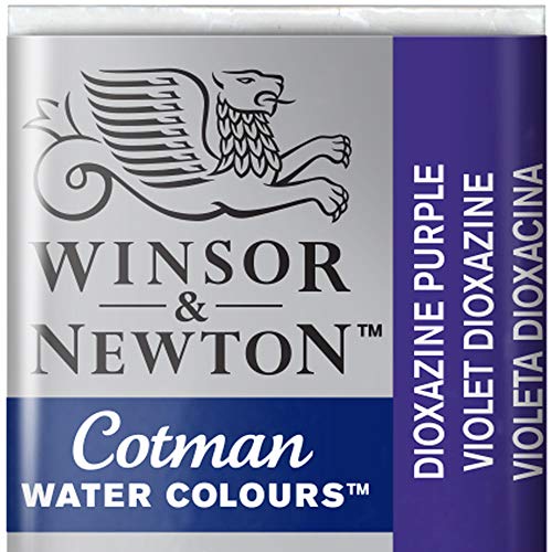 Winsor & Newton 0301231 Cotman Aquarellfarbe mit guter Transparenz, hervorragender Tönungsstärke und guten Maleigenschaften, Wasserfarbe im 1/2 Napf - Dioxazinviolett von Winsor & Newton