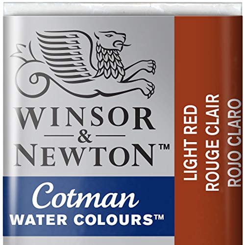 Winsor & Newton 0301362 Cotman Aqarellfarbe - 1/2 Napf, gute Transparenz, hervorragender Tönungsstärke und gute Maleigenschaften, Lichter Ocker gebrannt von Winsor & Newton