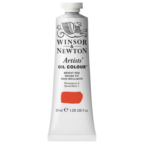 Winsor & Newton 1214042 Artists Ölfarbe - 37ml Tube, Künstler - Ölfarbe mit höchstmöglicher Pigmentierung, höchste Lichtechtheit - Brilliantrot von Winsor & Newton