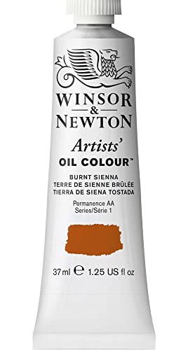 Winsor & Newton 1214074 Artists Ölfarbe - 37ml Tube, Künstler - Ölfarbe mit höchstmöglicher Pigmentierung, höchste Lichtechtheit - Siena gebrannt von Winsor & Newton