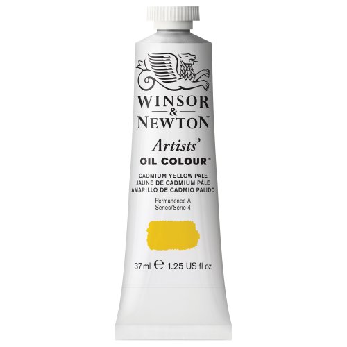 Winsor & Newton 1214118 Artists Ölfarbe - 37ml Tube, Künstler - Ölfarbe mit höchstmöglicher Pigmentierung, höchste Lichtechtheit - Kadmiumgelb Blass von Winsor & Newton