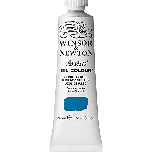 Winsor & Newton 1214137 Artists Ölfarbe - 37ml Tube, Künstler - Ölfarbe mit höchstmöglicher Pigmentierung, höchste Lichtechtheit - Cölinblau von Winsor & Newton