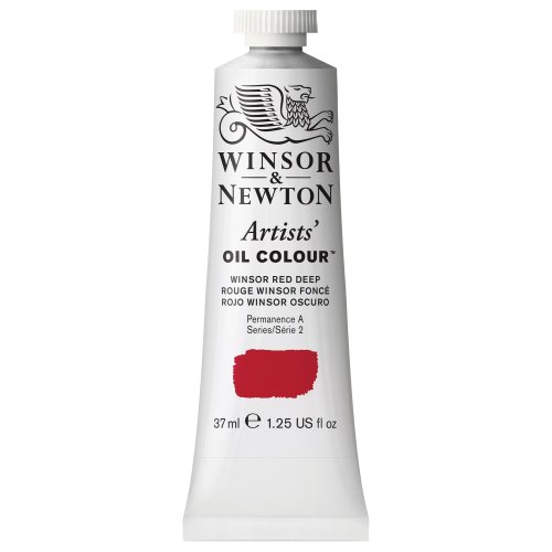 Winsor & Newton 1214725 Artists Ölfarbe - 37ml Tube, Künstler - Ölfarbe mit höchstmöglicher Pigmentierung, höchste Lichtechtheit - Winsorrot Dunkel von Winsor & Newton