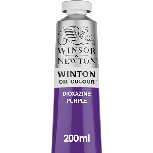 Winsor & Newton 1437229 Winton, feine hochwertige Ölfarbe - 200ml Tube mit gleichmäßiger Konsistenz, Lichtbeständig, hohe Deckkraft, Reich an Farbpigmenten - Dioxazin Purpur von Winsor & Newton