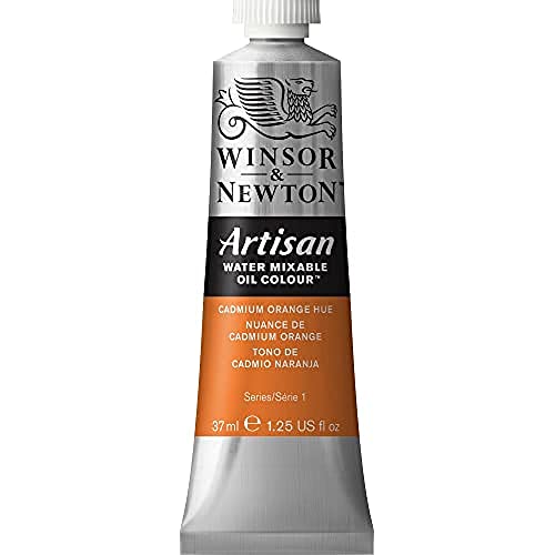 Winsor & Newton 1514090 Artisan wassermischbare Ölfarbe, hohe Pigmentkonzentration, gute Deckkraft & Lichtechtheit - 37ml Tube, Kadmium Orange Farbton von Winsor & Newton