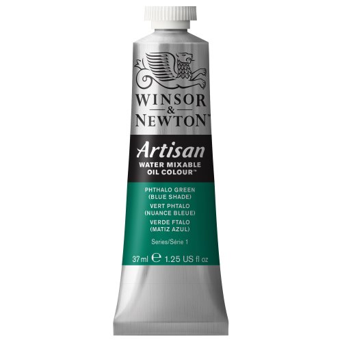 Winsor & Newton 1514522 Artisan wassermischbare Ölfarbe, hohe Pigmentkonzentration, gute Deckkraft & Lichtechtheit - 37ml Tube, Phthalogrün Blauton von Winsor & Newton