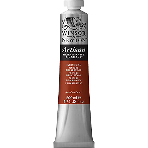 Winsor & Newton 1537074 Artisan wassermischbare Ölfarbe, hohe Pigmentkonzentration, gute Deckkraft & Lichtechtheit - 200ml Tube, Siena Gebrannt von Winsor & Newton