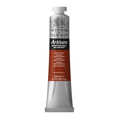 Winsor & Newton 1537074 Artisan wassermischbare Ölfarbe, hohe Pigmentkonzentration, gute Deckkraft & Lichtechtheit - 200ml Tube, Siena Gebrannt von Winsor & Newton