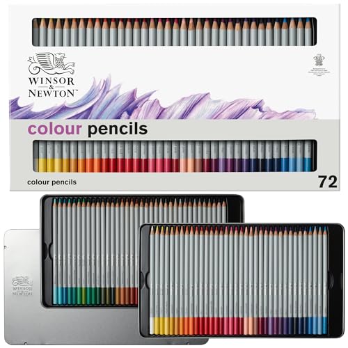 Winsor & Newton 2090006 Studio Collection Farbstifte im Set - 72 lebendige Farben im Metallkasten, bruchsicher, weiche Farbabgabe, Malstifte für Erwachsene & Künstler von Winsor & Newton