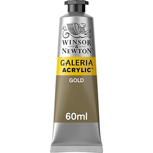 Winsor & Newton 2120283 Galeria Acrylfarbe, hohe Pigmentierung, lichtecht, buttrige Konsistenz, 60 ml Tube - Gold von Winsor & Newton