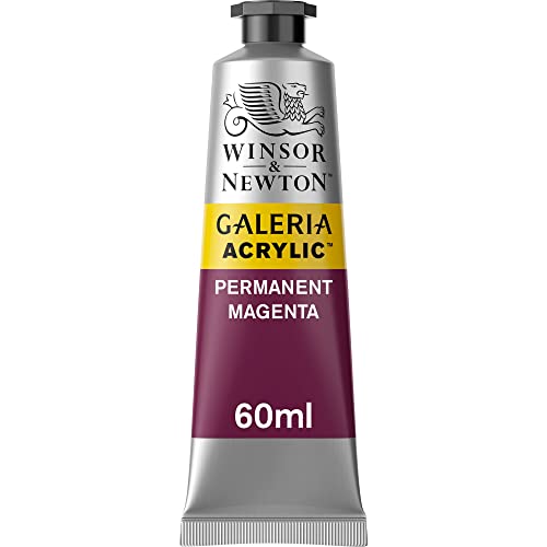 Winsor & Newton 2120488 Galeria Acrylfarbe, hohe Pigmentierung, lichtecht, buttrige Konsistenz, 60 ml Tube - Permanentmagenta von Winsor & Newton