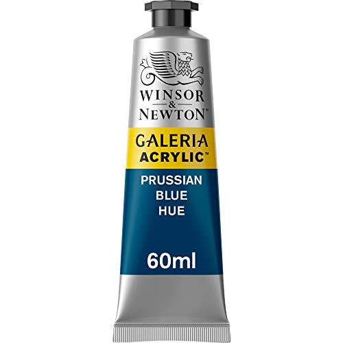 Winsor & Newton 2120541 Galeria Acrylfarbe, hohe Pigmentierung, lichtecht, buttrige Konsistenz, 60 ml Tube - Preussischblau von Winsor & Newton