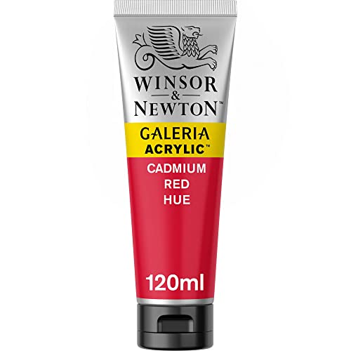 Winsor & Newton 2131095 Galeria Acrylfarbe, hohe Pigmentierung, lichtecht, buttrige Konsistenz, 120ml Tube, kadmiumrot von Winsor & Newton