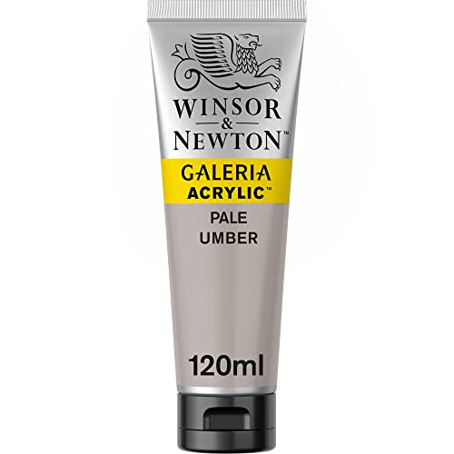 Winsor & Newton 2131438 Galeria Acrylfarbe, hohe Pigmentierung, lichtecht, buttrige Konsistenz, 120 ml Tube - Umbra Hell von Winsor & Newton