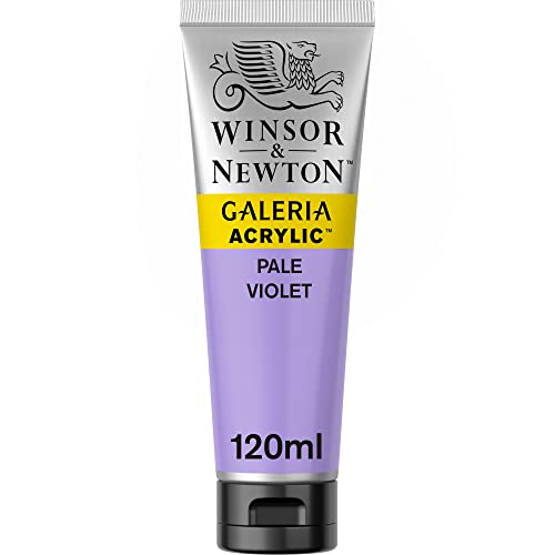 Winsor & Newton 2131444 Galeria Acrylfarbe, hohe Pigmentierung, lichtecht, buttrige Konsistenz, 120 ml Tube - Violett Hell von Winsor & Newton