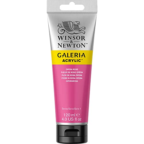 Winsor & Newton 2131448 Galeria Acrylfarbe, hohe Pigmentierung, lichtecht, buttrige Konsistenz, 120 ml Tube - Opernrosa von Winsor & Newton