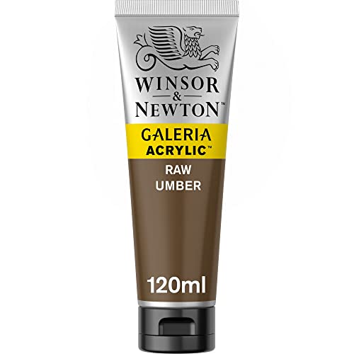 Winsor & Newton 2131554 Galeria Acrylfarbe, hohe Pigmentierung, lichtecht, buttrige Konsistenz, 120 ml Tube - Umra Natur von Winsor & Newton