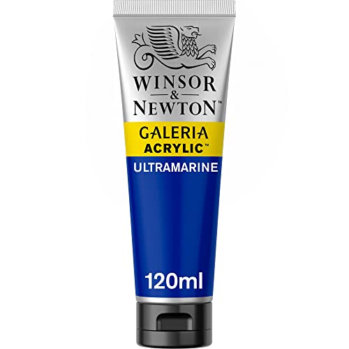 Winsor & Newton 2131660 Galeria Acrylfarbe, hohe Pigmentierung, lichtecht, buttrige Konsistenz, 120 ml Tube - Ultramarin von Winsor & Newton