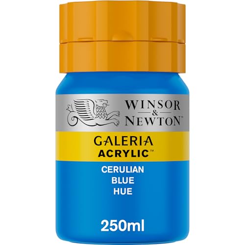 Winsor & Newton 2137138 Galeria Acrylfarbe, hohe Pigmentierung, lichtecht, buttrige Konsistenz, 250 ml Tube - Cölinblau von Winsor & Newton