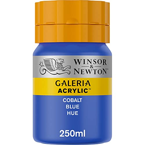 Winsor & Newton 2137179 Galeria Acrylfarbe, hohe Pigmentierung, lichtecht, buttrige Konsistenz, 250 ml Tube - Kobaltblau von Winsor & Newton