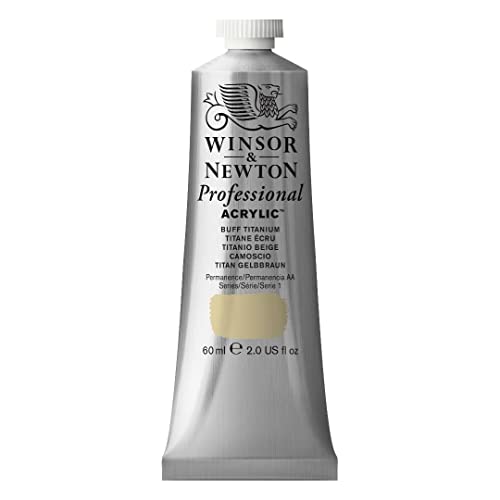 Winsor & Newton 2320060 Professional Acrylfarbe in Künstlerqualität, hohe Farbbrillanz & Deckkraft, Archivqualität, 60ml Tube - Titan Gelbbraun von Winsor & Newton