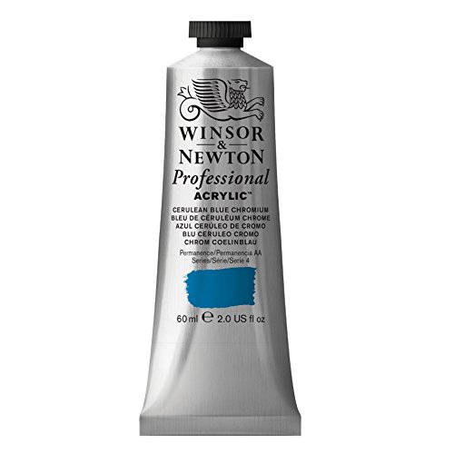 Winsor & Newton 2320130 Professional Acrylfarbe in Künstlerqualität, hohe Farbbrillanz & Deckkraft, Archivqualität, 60ml Tube - Cölinblau Chrom von Winsor & Newton