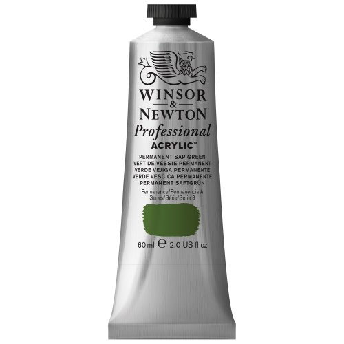 Winsor & Newton 2320503 Professional Acrylfarbe in Künstlerqualität, hohe Farbbrillanz & Deckkraft, Archivqualität, 60ml Tube - Permanentes Saftgrün von Winsor & Newton