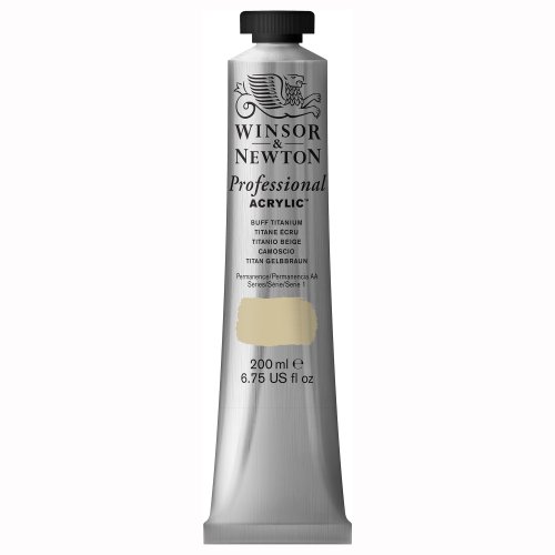 Winsor & Newton 2337060 Professional Acrylfarbe in Künstlerqualität, hohe Farbbrillanz & Deckkraft, Archivqualität, 200ml Tube - Titan Gelbbraun von Winsor & Newton