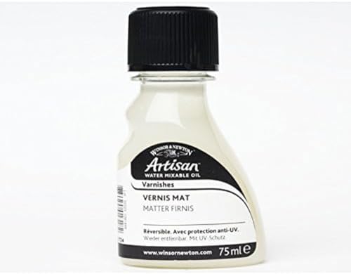 Winsor & Newton 2621724 Artisan Öl - Firnis für wassermischbare Ölfarben - Matt Firnis, 75ml Flasche von Winsor & Newton