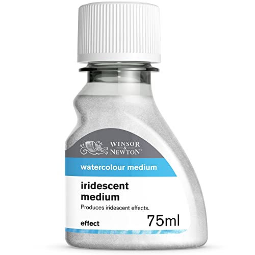 Winsor & Newton 2621764 Aquarell Irisierendes Malmittel, verleiht Aquarellfarben einen Perlmuttartigen Glanz für schillernde, irisierende Effekte - 75ml Flasche von Winsor & Newton