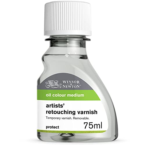 Winsor & Newton 3021736 Ölmalmittel, Künstler Retuschierfirnis, 75 ml Flasche, ein Zwischenfirnis, der schnell zu einem nicht vergilbenden glänzenden Film trocknet von Winsor & Newton