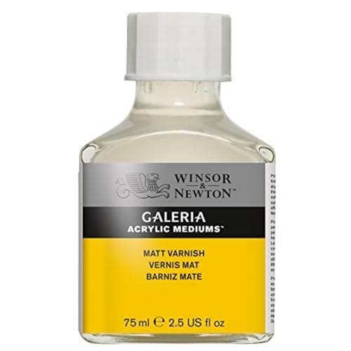 Winsor & Newton 3022802 Galeria Matter Firnis, 75 ml Flasche, matte Schutzschicht auf Acrylbildern von Winsor & Newton