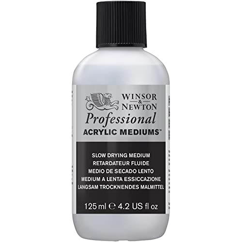 Winsor & Newton 3030932 Langsam Trocknedes Medium, Trocknungsverzögerung für Acrylfarben - 125ml Flasche von Winsor & Newton