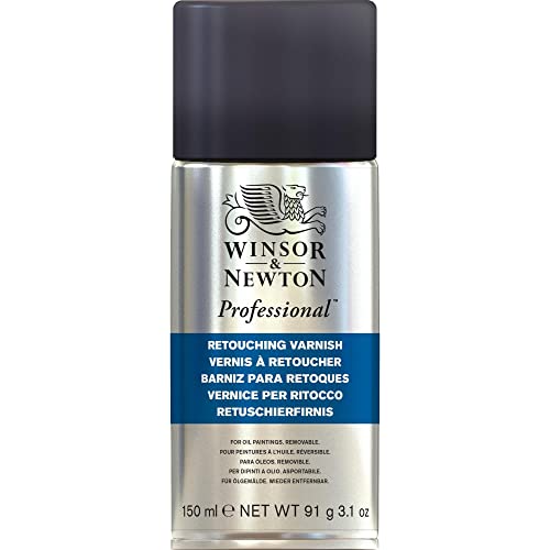 Winsor & Newton 3034983 Ölmalmittel, Künstler Retuschierfirnis, 150 ml Spray, ein Zwischenfirnis, der schnell zu einem nicht vergilbenden glänzenden Film trocknet von Winsor & Newton