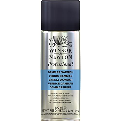 Winsor & Newton 3041985 Ölmalmittel, Dammar Firnis, 400 ml Spray, für alle Ölfarben geeignet von Winsor & Newton