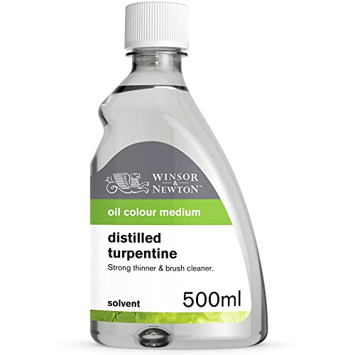 Winsor & Newton 3049744 Balsam Terpentinöl, Künstler, Lösungsmittel für Ölfarben, 500ml Flasche von Winsor & Newton