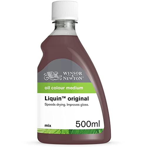 Winsor & Newton 3049751 Ölmalmittel, Liquin Original, 500 ml Flasche, flüssiges Malmittel auf Alkydbasis, halbiert die Trocknungszeit von Ölfarben, steigert die Transparenz, schützt vor Vergilbung von Winsor & Newton