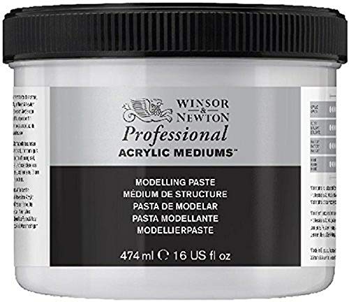 Winsor & Newton 3050917 Modellierpaste, Strukturmittel für Acrylfarben - 474ml Topf von Winsor & Newton