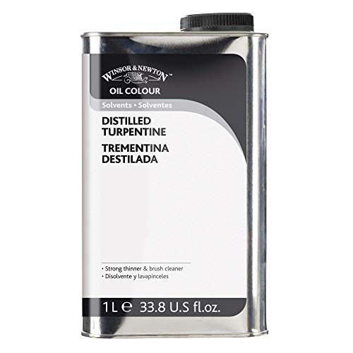 Winsor & Newton 3053744 Balsam Terpentinöl, Künstler, Lösungsmittel für Ölfarben, 1 Liter Kanister von Winsor & Newton