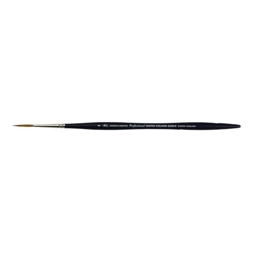 Winsor & Newton 5069002 Professional Sable Aquarell Pinsel aus Kolinski Marderhaar für ausgezeichnete Farbtragekapazität, Sprungkraft, Punktgenauigkeit - Schlepper Nr. 2 - 14,8 mm - kurzer Stiel von Winsor & Newton