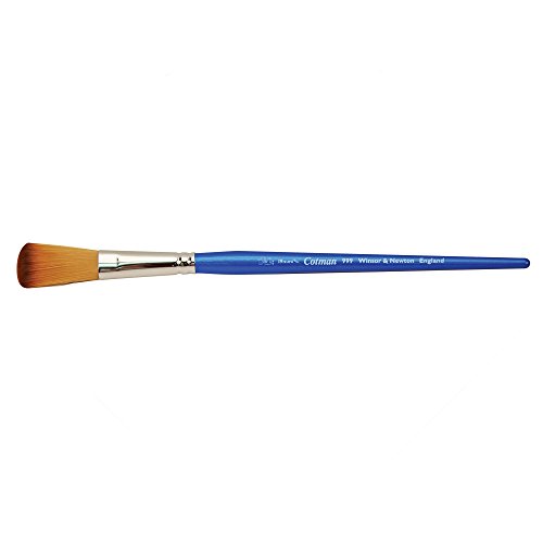 Winsor & Newton 5389119 Cotman Aquarell Synthetikhaar Pinsel - Serie 999 - Mop Pinsel, kurzer Stiel mit exzellenter Sprungkraft, Farbtragekraft und Punktgenauigkeit - 19mm - 3/4" von Winsor & Newton