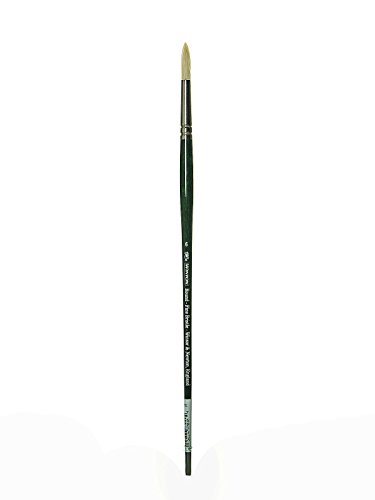 Winsor & Newton 5975706 Winton Rundpinsel- Nr.6- 7 mm, für Ölfarbe, Acrylfarbe und Alkydfarbe von Winsor & Newton